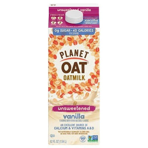 Planet Oat Unsweetened Vanilla 6/52 OZ [UNFI #13516]