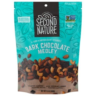Second Nature Dark Chocolate Nut Medley 6/12 OZ [UNFI #02493]