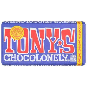 Tonys Chocolonely 42% Drk Mlk Prtz Tof 15/6.35 OZ [UNFI #59221]