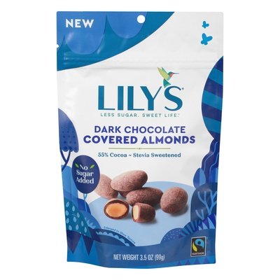 Lilys Dark Chocolate Almonds 12/3.5 OZ [UNFI #30836]