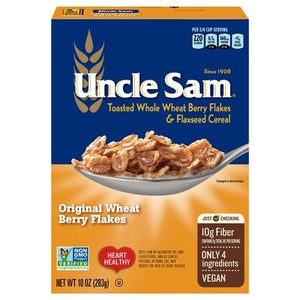 Uncle Sam Whl Wht Flakes Flax Cereal 12/10 OZ [UNFI #52013]