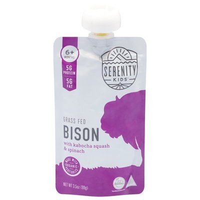 OG3 Serenity Bison Sqush Spnch Baby Food 6/3.5 OZ [UNFI #59906]