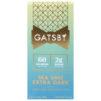 Gatsby Sea Salt Extra Dark Chocolate 12/2.8 Oz [UNFI #53922]