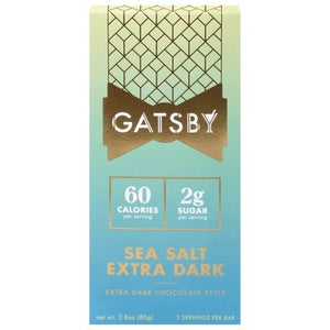 Gatsby Sea Salt Extra Dark Chocolate 12/2.8 Oz [UNFI #53922]
