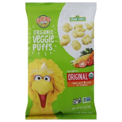 OG2 Earth`S Best Original Veggie Puffs 4/1.55 OZ [UNFI #66667]
