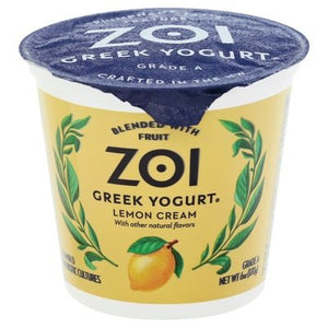 Zoi Greek Yogurt Lemon Cream 12/6 Oz [UNFI #87408]