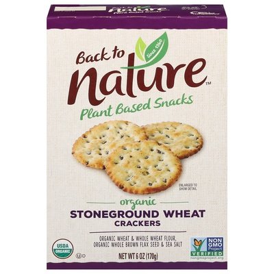 OG2 Back To Nature Stonegrnd Wheat Crckrs 6/6 OZ [UNFI #89568]