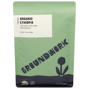 OG1 Groundwork Coffee Ethiopia Light Rst 6/12 OZ [UNFI #03008]