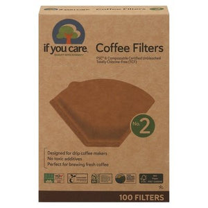 If You Care Coffee Filters #2 Unbleach 12/100 CT [UNFI #62200] T