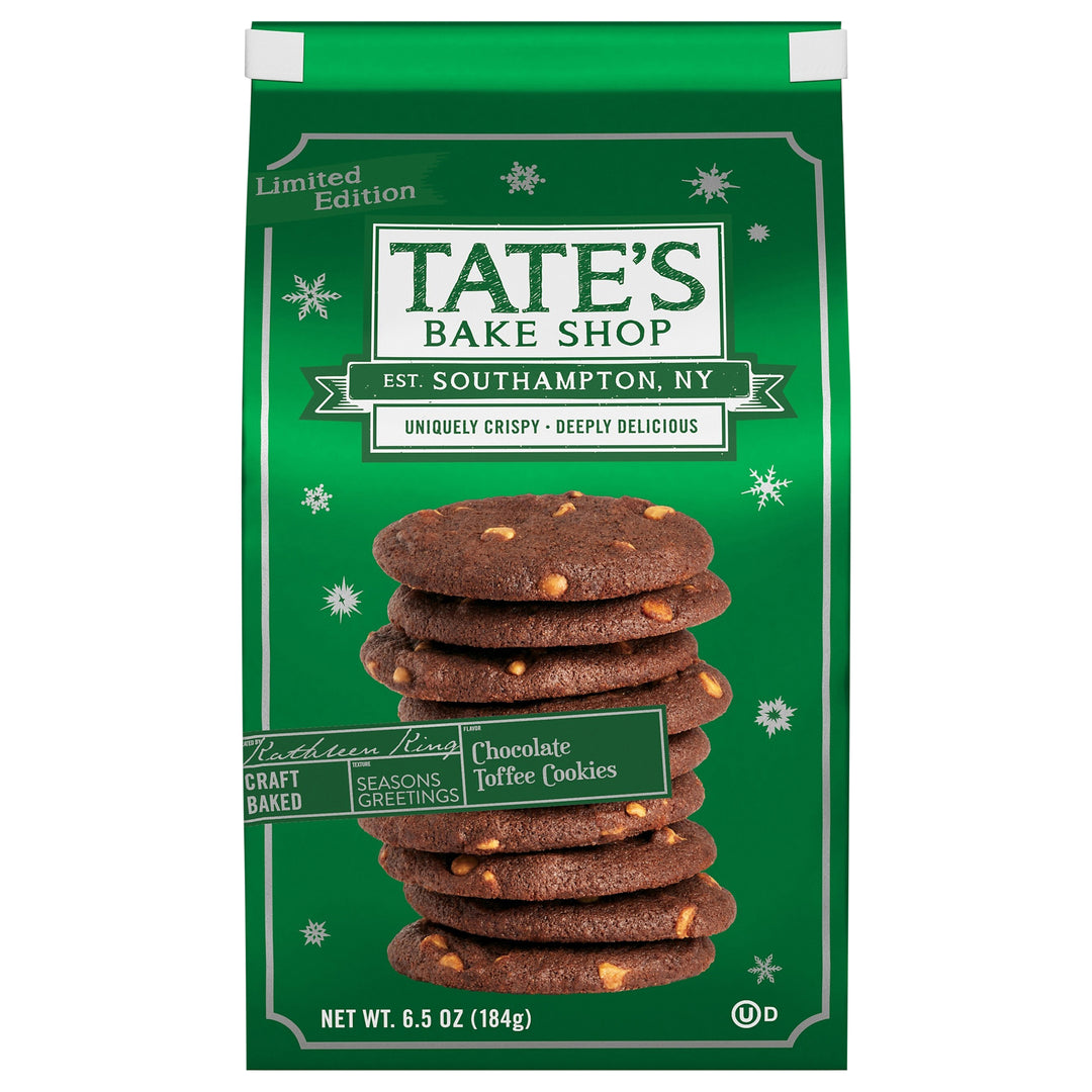TateS Bake Shop Chocolate Toffee Cookies 12/6.5 OZ [UNFI #84470]