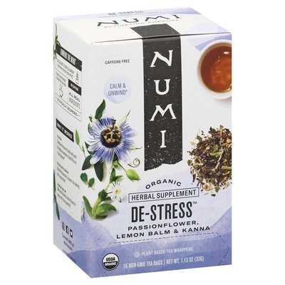 OG2 Numi Tea De-Streaa Herbal Tea 6/16 BAG [UNFI #67116]