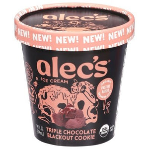 Alecs Ice Cream Triple Chocolate Blackout 8/14 Oz [UNFI #09347]