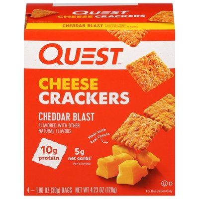 Quest Cheddar Blast Crackers 6/4.23 Oz [UNFI #63629]