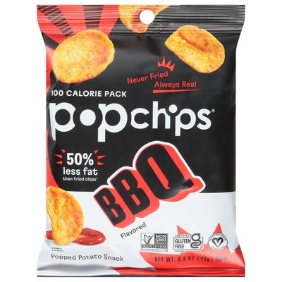 Popchips Popped Potato Chips Bbq 24/.8 OZ [UNFI #39582]