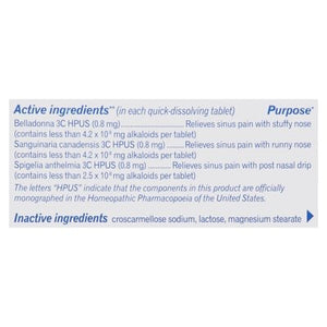 Boiron Sinus Calm 60 TABS [UNFI #38850] T