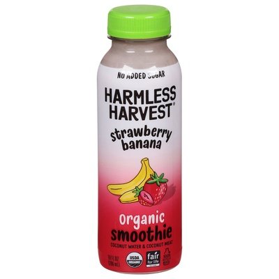 Harmless Harvest Strawberry Banana Smoothie 6/10 Oz [UNFI #82126]