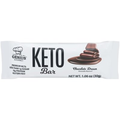 Genius Gourmet Chocolate Dream Keto Bar 10/1.06 Oz [UNFI #14715]