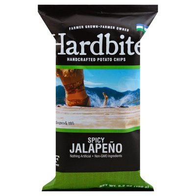 Hardbite Potato Chips Spicy Jalapeno 6/5.2 Oz [UNFI #50278]