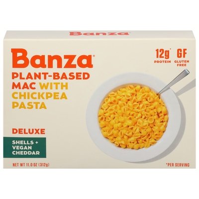 Banza Chickpea Mac,Deluxe Cheddar,Shell 6/11 Oz [UNFI #45747]