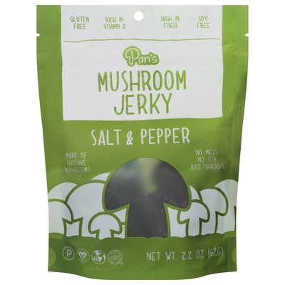 Pans Mushroom Jerky Salt & Pepper 6/2.2 Oz [UNFI #30992]