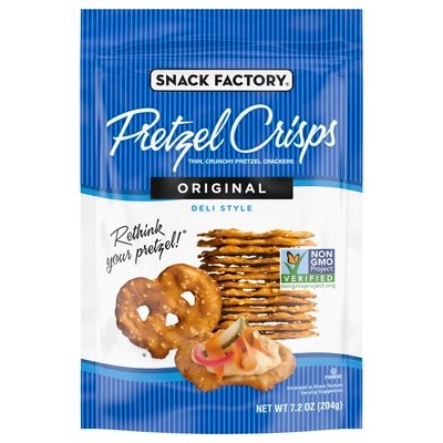 Snack Factory Pretzel Crisps Original 12/7.2 OZ [UNFI #65070]