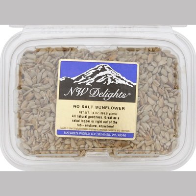 NWD,SUNFLOWER SEEDS NO SA 6/14OZ [Charlies #034-01050]