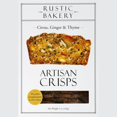 Rustic Bakery Crisps Citrus Ginger & Thyme 12/5 Oz [Peterson #29817]