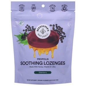 Beekeepers Naturals Elderberry Lozenges 1.76 OZ [UNFI #01490] T