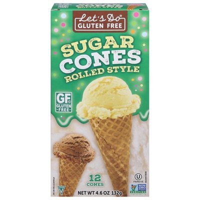 Lets Do Gluten Free Sugar Cones 12/4.6 OZ [UNFI #60030]