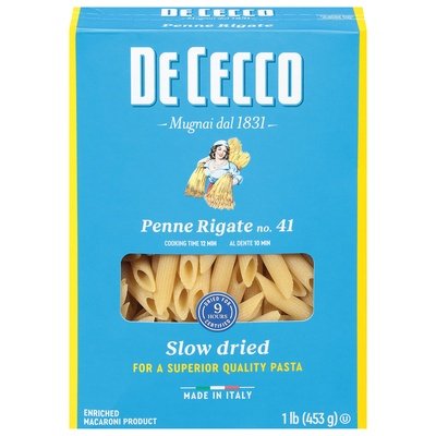 Dececco Penne Rigate #41 12/16 OZ [UNFI #64754]