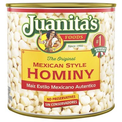 Juanitas Hominy Mexican Style 12/25 OZ [UNFI #87389]