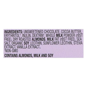 Lilys Milk Chocolate Bar W/salted Almond 12/3 OZ [UNFI #57438]