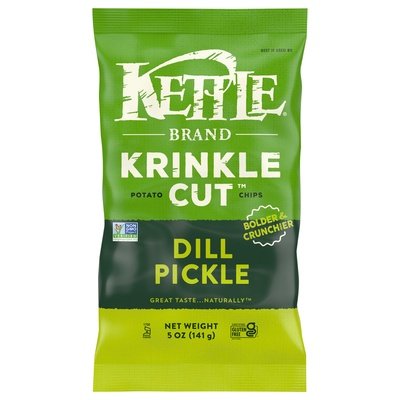 Kettle Chips Dill Pickle Krinkle Kut 15/5 OZ [UNFI #23447]