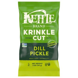 Kettle Chips Dill Pickle Krinkle Kut 15/5 OZ [UNFI #23447]