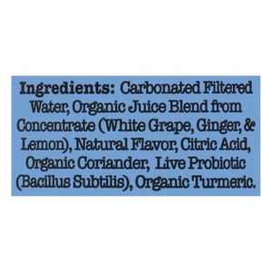 Culture Pop Soda Ginger Lemon Soda 12/12 Oz [UNFI #09669]