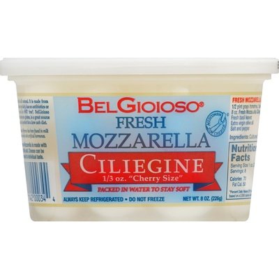 Bel Gioioso Mozzarella Ciliegine Fresh Cup 6/8 Oz [Peterson #11342]