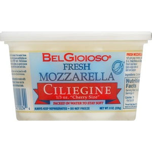 Bel Gioioso Mozzarella Ciliegine Fresh Cup 6/8 Oz [Peterson #11342]
