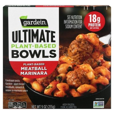 Gardein Meatball Marinara Bowl 8/9 Oz [UNFI #70818]