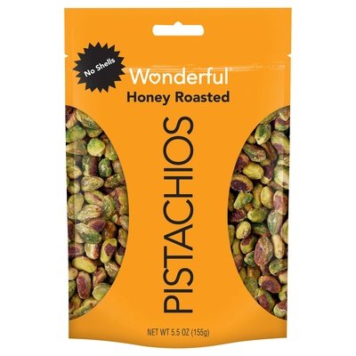 Wonderful Pistachios Honey Roasted, No Shells 10/5.5 OZ [UNFI #50539]