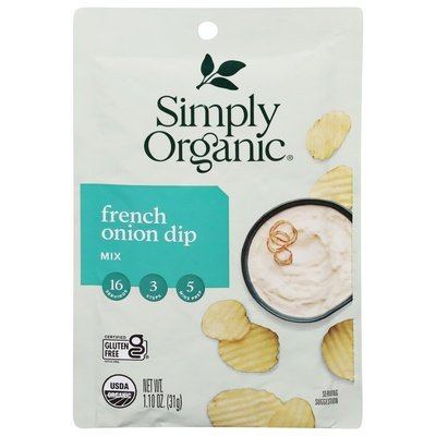 OG2 Simply Org Fr Onion Dip 12/1.1 OZ [UNFI #53432]