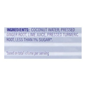 C2o Coconut Water Ginger Lime Turmeric 12/17.5 OZ [UNFI #28274]