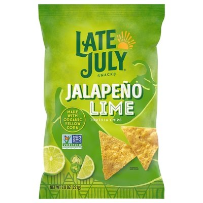 OG3 Late July Snacks Clasico, Jalapeno Lime 12/7.8 OZ [UNFI #84862]