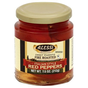 Alessi Sweet Fire Roasted Peppers 12/7.5 Oz [UNFI #77202]