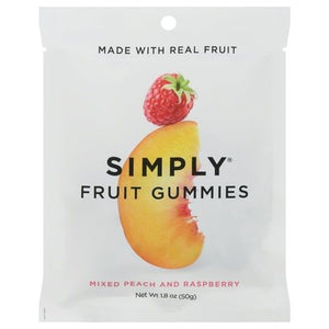 Simply Gum Mixed Peach Raspberry 8/1.8 Oz [UNFI #00698]