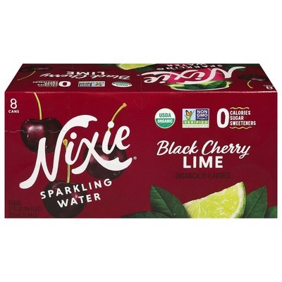 Nixie Sparkling Water Black Cherry Lime 3/8/12 Oz [UNFI #11115]