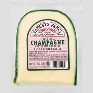 Yanceys Fancy Cheddar Champagne Wedge Ew 10/7.6 Oz [Peterson #17731]