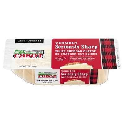 Cabot Creamery Seriously Sharp White Cheddar 12/7 Oz [UNFI #65858]