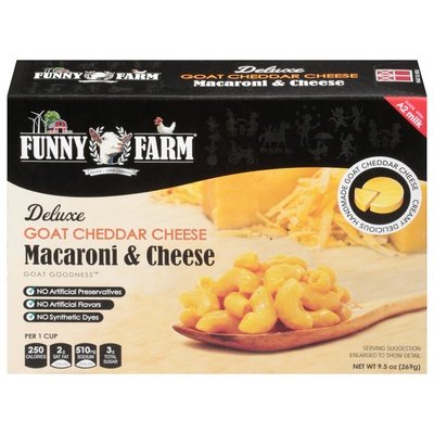 Funny Farm Deluxe Yellow Cheddar 8/9.5 Oz [UNFI #20597]