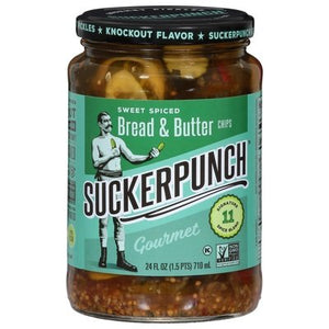 Suckerpunch Spcy Bread N Better Pickles 6/24 OZ [UNFI #17164]