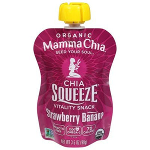 OG2 Mamma Chia Strawbrry Banana Squeeze 16/3.5 OZ [UNFI #80988]